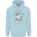 Birthday Princess Unicorn 4th 5th 6th 7th 8th Mens 80% Cotton Hoodie Light Blue