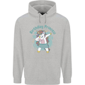 Birthday Princess Unicorn 4th 5th 6th 7th 8th Mens 80% Cotton Hoodie Sports Grey