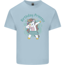 Birthday Princess Unicorn 4th 5th 6th 7th 8th Mens Cotton T-Shirt Tee Top Light Blue
