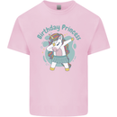 Birthday Princess Unicorn 4th 5th 6th 7th 8th Mens Cotton T-Shirt Tee Top Light Pink