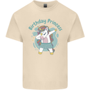 Birthday Princess Unicorn 4th 5th 6th 7th 8th Mens Cotton T-Shirt Tee Top Natural