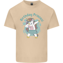 Birthday Princess Unicorn 4th 5th 6th 7th 8th Mens Cotton T-Shirt Tee Top Sand
