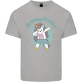 Birthday Princess Unicorn 4th 5th 6th 7th 8th Mens Cotton T-Shirt Tee Top Sports Grey