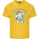 Birthday Princess Unicorn 4th 5th 6th 7th 8th Mens Cotton T-Shirt Tee Top Yellow