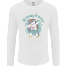 Birthday Princess Unicorn 4th 5th 6th 7th 8th Mens Long Sleeve T-Shirt White
