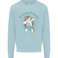 Birthday Princess Unicorn 4th 5th 6th 7th 8th Mens Sweatshirt Jumper Light Blue