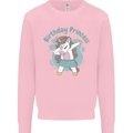 Birthday Princess Unicorn 4th 5th 6th 7th 8th Mens Sweatshirt Jumper Light Pink
