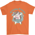 Birthday Princess Unicorn 4th 5th 6th 7th 8th Mens T-Shirt 100% Cotton Orange