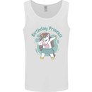 Birthday Princess Unicorn 4th 5th 6th 7th 8th Mens Vest Tank Top White