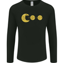 Bitcoin Monster Cypto Cryptocurrency Money Mens Long Sleeve T-Shirt Black
