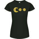 Bitcoin Monster Cypto Cryptocurrency Money Womens Petite Cut T-Shirt Black