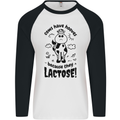 Cows Have Hooves Because They Lack Toes Mens L/S Baseball T-Shirt White/Black