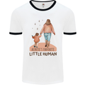Aunties Favourite Human Funny Niece Nephew Mens Ringer T-Shirt White/Black
