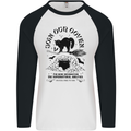 Join Our Coven Funny Halloween Cat Mens L/S Baseball T-Shirt White/Black