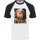 Spread Holiday Cheer Christmas Santa Xmas Mens S/S Baseball T-Shirt White/Black