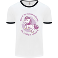 This is My Unicorn Costume Fancy Dress Outfit Mens Ringer T-Shirt White/Black