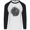 A Porcupine Mens L/S Baseball T-Shirt White/Black