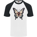 A Stunning Butterfly Mens S/S Baseball T-Shirt White/Black