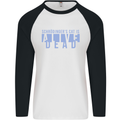 Schrodingers Cat Dead Alive Mens L/S Baseball T-Shirt White/Black