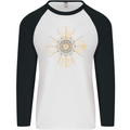 Celestial Elements Astrology Star Sign Mens L/S Baseball T-Shirt White/Black