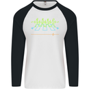 Electrocardiography Music Abby Road Mens L/S Baseball T-Shirt White/Black
