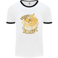 Weirdy Beardy Funny Bearded Dragon Mens Ringer T-Shirt White/Black