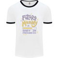 Future Mummy New Baby in Progress Pregnancy Mens Ringer T-Shirt White/Black