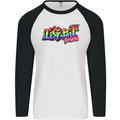 LGBT Gay Pride Day Awareness Mens L/S Baseball T-Shirt White/Black