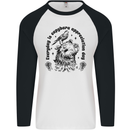 Capybara Appreciation Day Mens L/S Baseball T-Shirt White/Black