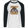 RPG Role Playing Games Cleric Dragons Mens L/S Baseball T-Shirt White/Black