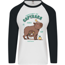 Anatomy of a Apybara Funny Mens L/S Baseball T-Shirt White/Black