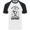 Cows Have Hooves Because They Lack Toes Mens S/S Baseball T-Shirt White/Black