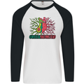 Healthy Green Hearted Avocado Funny Health Mens L/S Baseball T-Shirt White/Black