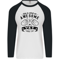 Awesome Vet Looks Like Veterinarian Mens L/S Baseball T-Shirt White/Black