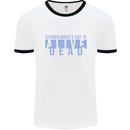 Schrodingers Cat Dead Alive Mens Ringer T-Shirt White/Black