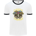 Change Your Mind Magic Mushrooms LSD Mens Ringer T-Shirt White/Black