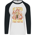 In Love With Mary Jane Funny Weed Mens L/S Baseball T-Shirt White/Black