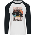 Monster Trucks are My Jam Funny Mens L/S Baseball T-Shirt White/Black