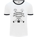 Ouija Board Dark Black Magic Voodoo Mens Ringer T-Shirt White/Black