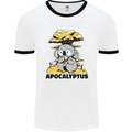 Apocalyptus Koala Bear Climate Change Armageddon Mens Ringer T-Shirt White/Black