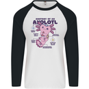 Axoloti Anatomy Mens L/S Baseball T-Shirt White/Black