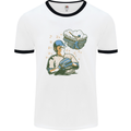 A Baseball Player Mens Ringer T-Shirt White/Black