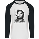 Che Guevara Sold More T-Shirts Than Ideas Mens L/S Baseball T-Shirt White/Black