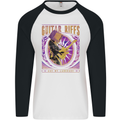 Guitar Riffs are My Language Mens L/S Baseball T-Shirt White/Black