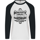 Romantic Walks Hardware Store Tradesman DIY Mens L/S Baseball T-Shirt White/Black