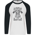 German Viking Mens L/S Baseball T-Shirt White/Black