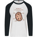 Anatomy of a Hedgehog Funny Mens L/S Baseball T-Shirt White/Black