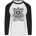 Get up Stand up Reggae Music Mens L/S Baseball T-Shirt White/Black