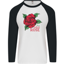 I'm a Wild Rose Mens L/S Baseball T-Shirt White/Black