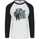 Rock Was Better Before Electric Guitar Music Mens L/S Baseball T-Shirt White/Black